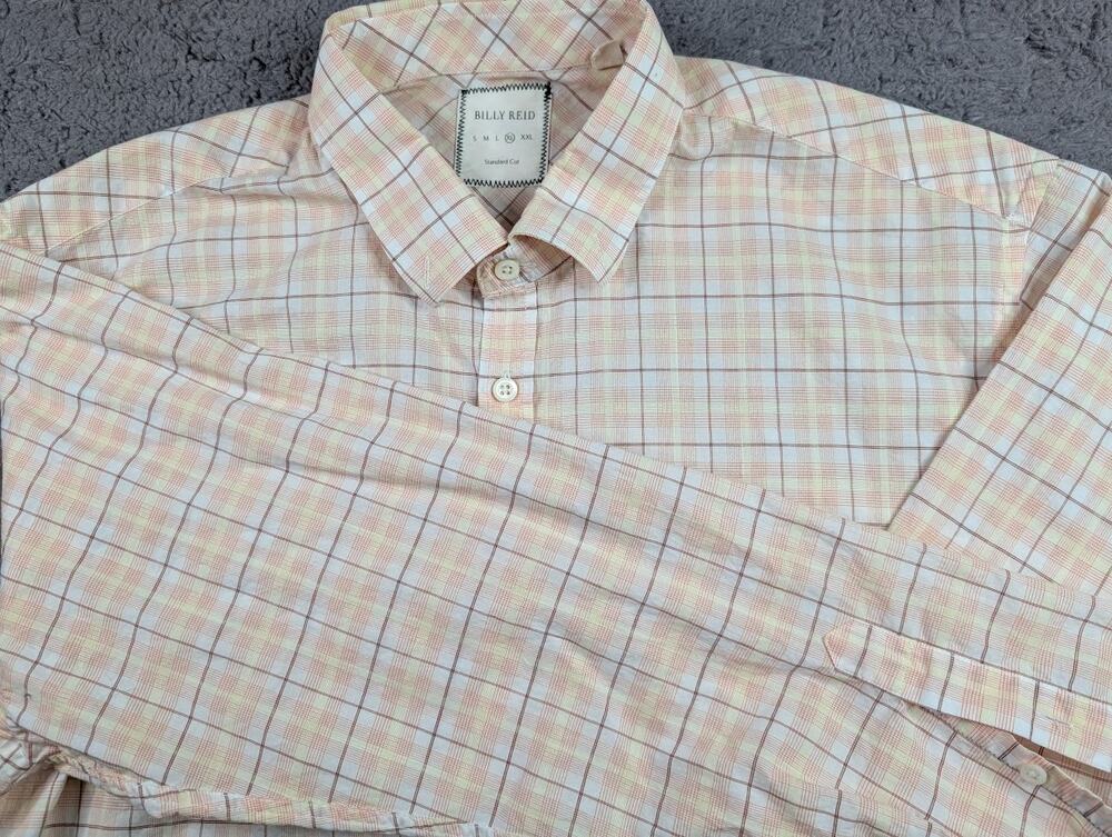 Men's Billy Reid Plaid Button-up Shirt - Size XL